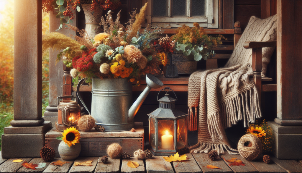 seasonal vintage porch decor