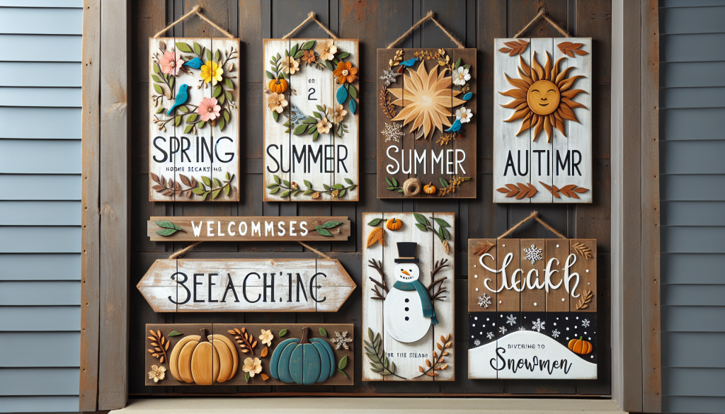 Whimsical Seasonal Porch Sign Ideas