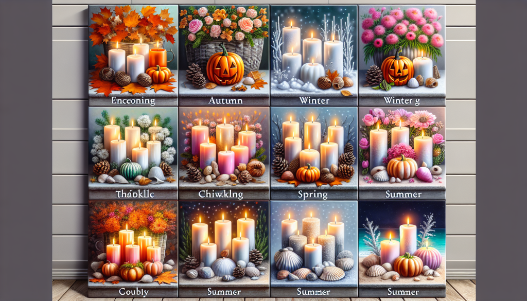 seasonal porch candle displays